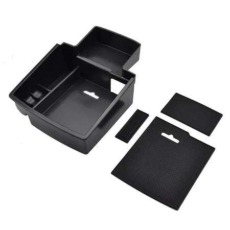 Armrest Storage Box For AUDI Q5 2009-2017 Center Console Bin Glove Tray Holder Case Car Organizer 2010 2011 2012 2013 2014 2015 by InterCyprus Trading Ltd
