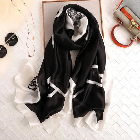 Luxury Brand Women Scarf &ndash; Elegant Summer Silk Shawl