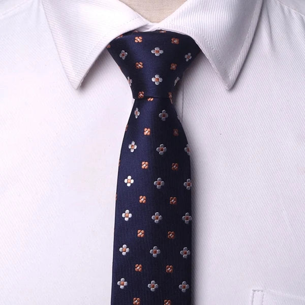 XGVOKH Striped Jacquard Woven Necktie for Men yg12