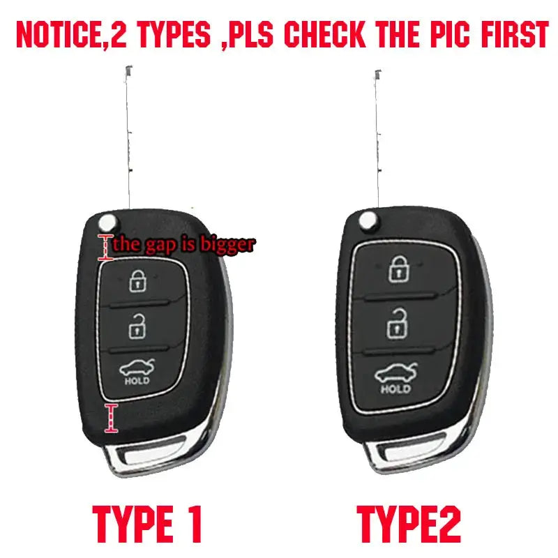 Silicone Car Key Case For Hyundai Elantra Tucson i40 i20 i10 iX35 iX45 Creta Santa fe H-1 Cover Keyless Remote Fob 3 Button by InterCyprus Trading Ltd