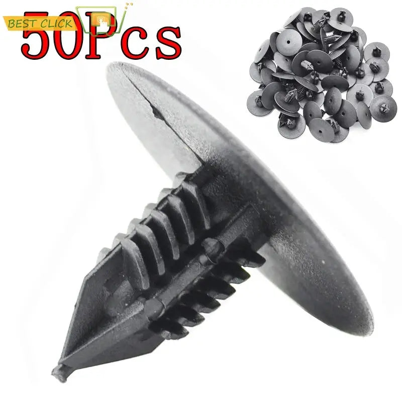 50Pcs 10mm For Toyota VW Renault Plastic Rivets Fasteners Door Fender Bumper Cover Push Pin Clips Clip by InterCyprus Trading Ltd