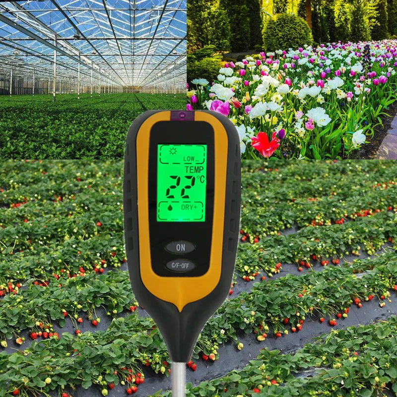 3/4 In 1 Digital Soil Meter &ndash; Multi Function Garden Tool