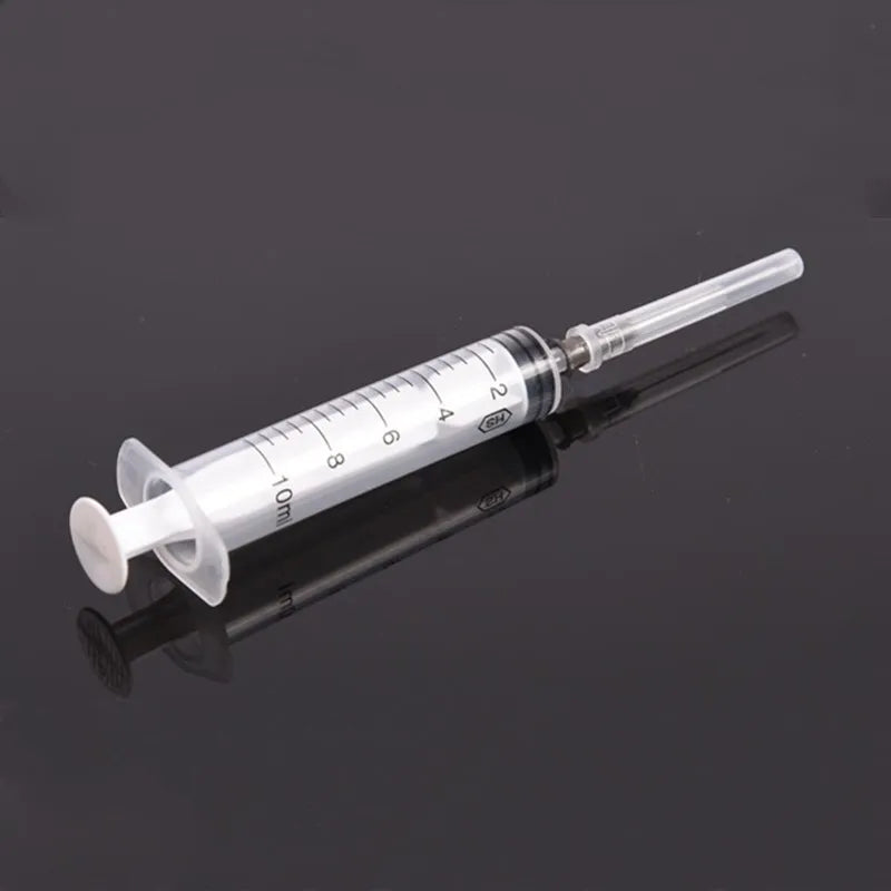 Disposable 10ml PVC Sterile Syringes, 50 Pieces, Pack for Medicine or Perfume