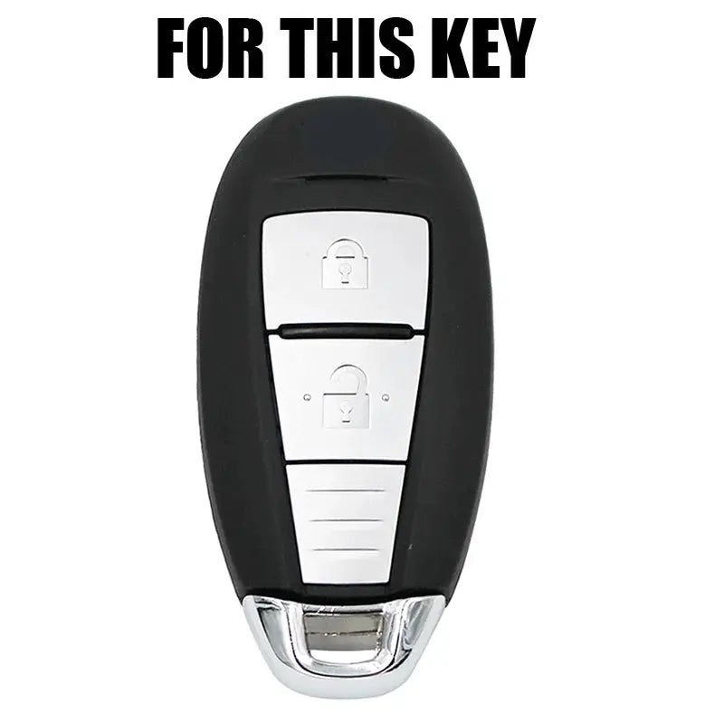 Silicone Key Case Cover For Suzuki Vitara Swift Ignis Kizashi SX4 Baleno Ertiga Keyless Fob Shell Skin Holder Protector by InterCyprus Trading Ltd