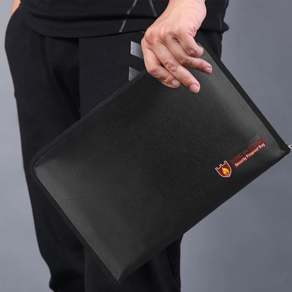 Portable Fireproof Document Bag &ndash; Water Resistant 12 Pockets