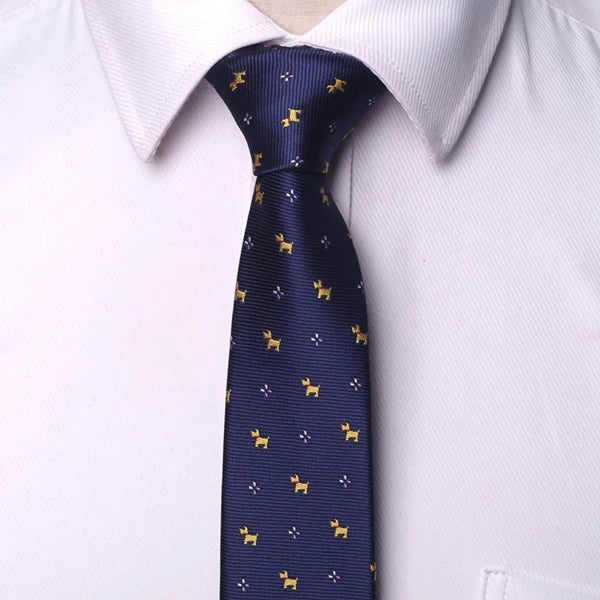 XGVOKH Striped Jacquard Woven Necktie for Men yg16