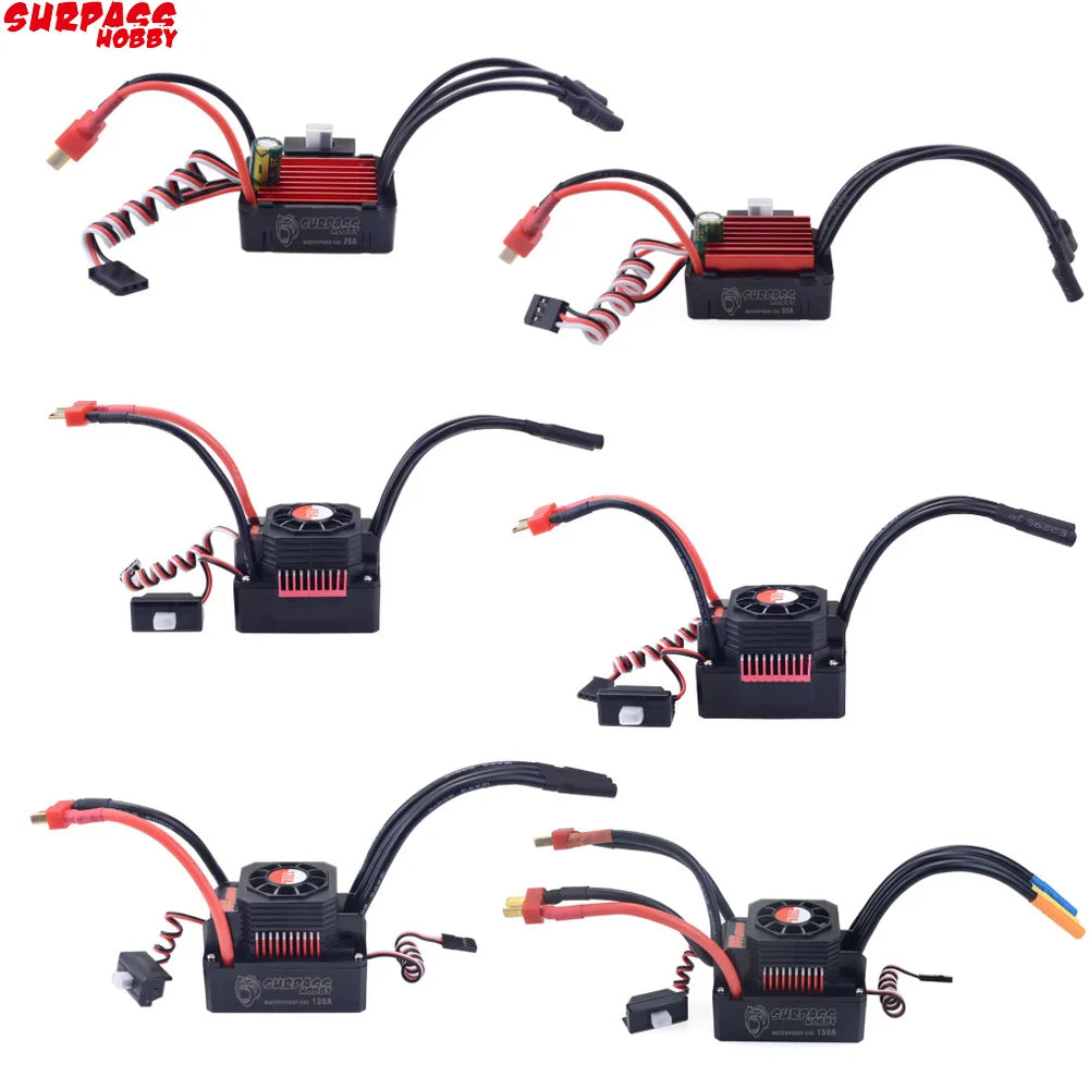 Waterproof 25A 35A 45A 60A 80A 120A 150A ESC Brushless Senseless Speed Controller T / XT60 Plugfor 1/8 1/10 1/12 1/20 RC Car by InterCyprus Trading Ltd