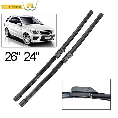 Misima Windshield Windscreen Wiper Blades For Mercedes-Benz M ML GLE Class ML350 ML400 ML550 ML63 W166 2011 - 2019 Front Window by InterCyprus Trading Ltd
