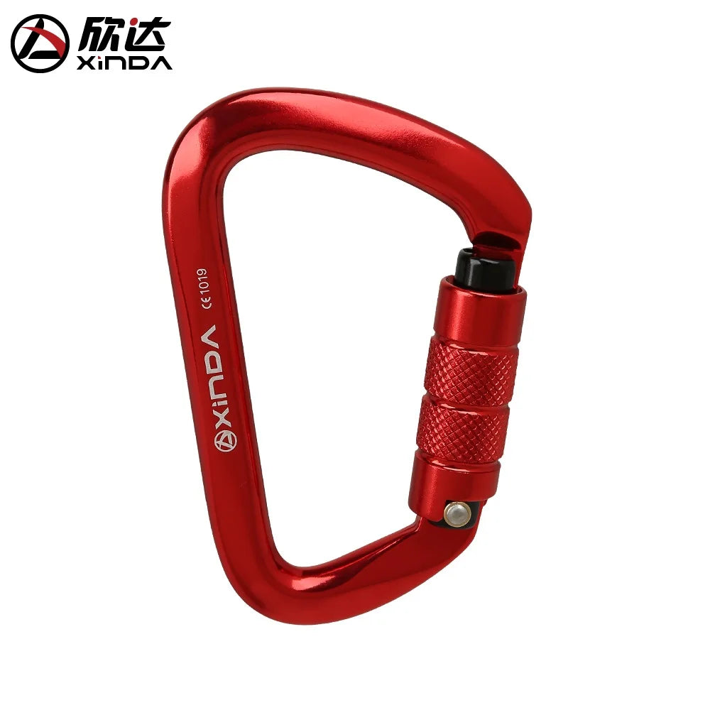 XINDA XD-8121 Safety Auto Carabiner &ndash; 25KN Load Rating Red
