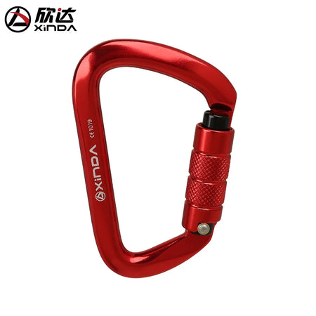 XINDA XD-8121 Safety Auto Carabiner &ndash; 25KN Load Rating Red