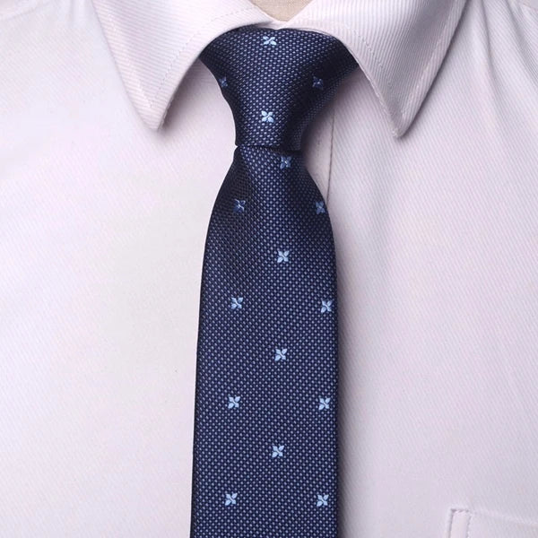 XGVOKH Striped Jacquard Woven Necktie for Men yg15