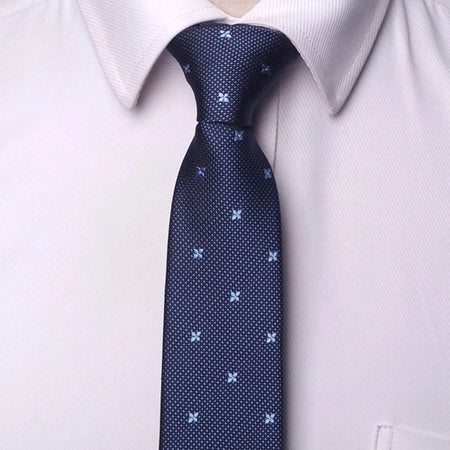 XGVOKH Striped Jacquard Woven Necktie for Men yg15