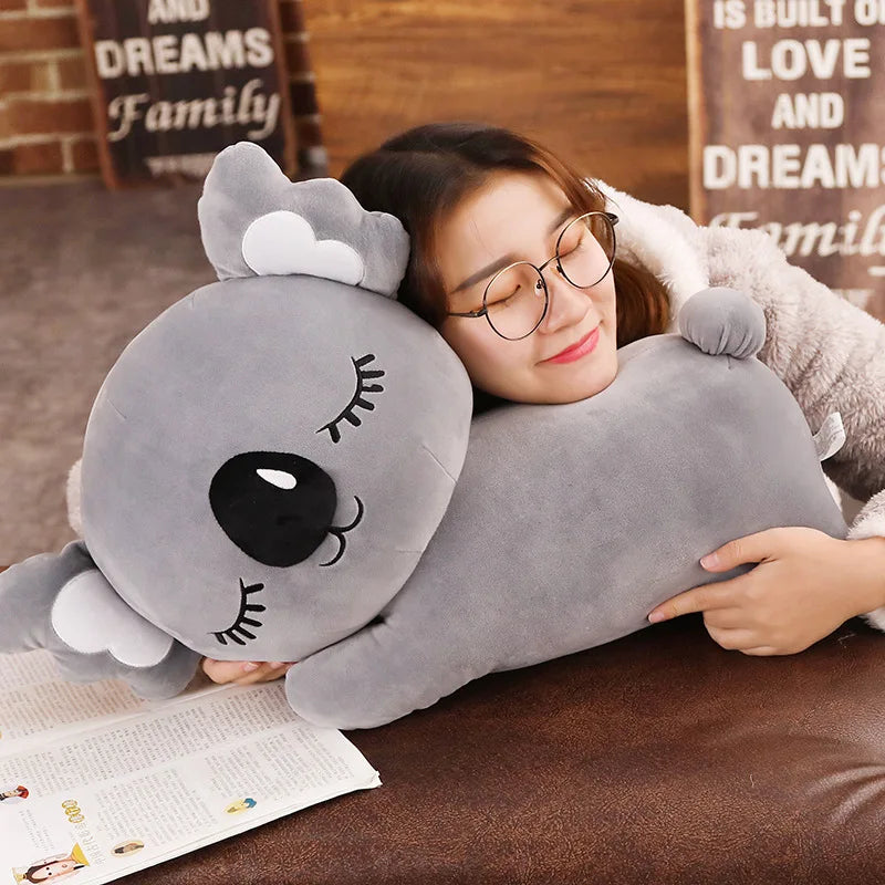 Kawaii Koala Plush Toy - Soft Stuffed Doll for Bed &amp; Sofa