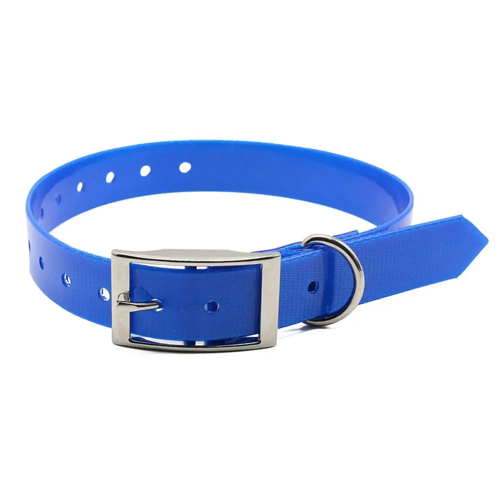 Waterproof TPU &amp; Nylon Dog Collar - Stylish, Durable, and Easy to Clean Blue / L