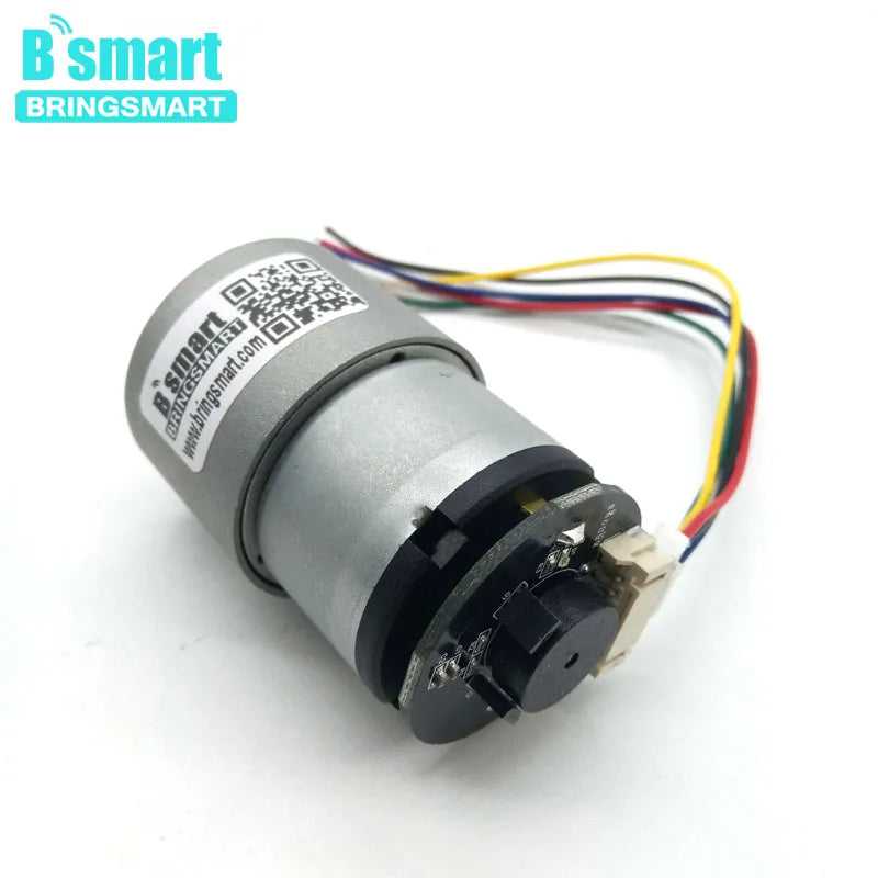 Bürsten-DC 12V Encoder-Getriebemotor mit A- und B-Phasenausgang