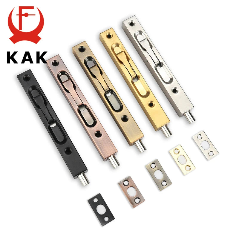 Kak Stainless Steel Hidden Door Bolt Latch 4 6 8 10 Inches