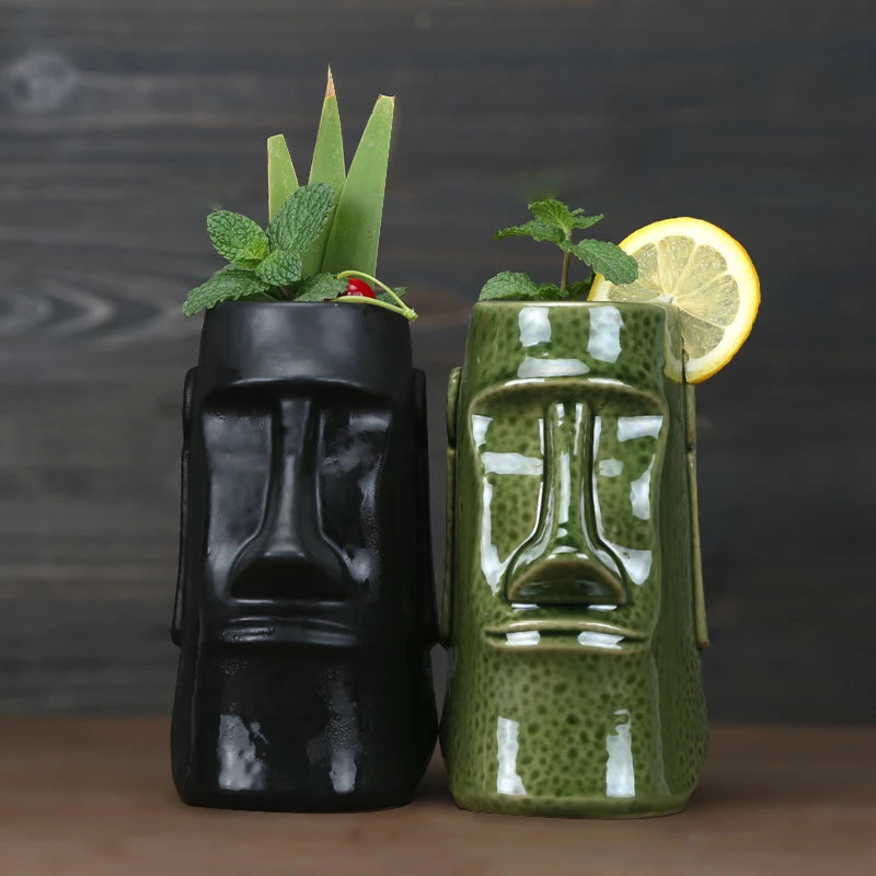 Hawaii Tiki Mugs Cocktail Cup - Eco Friendly Ceramic