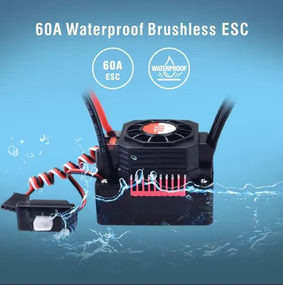 Waterproof 25A 35A 45A 60A 80A 120A 150A ESC Brushless Senseless Speed Controller T / XT60 Plugfor 1/8 1/10 1/12 1/20 RC Car by InterCyprus Trading Ltd
