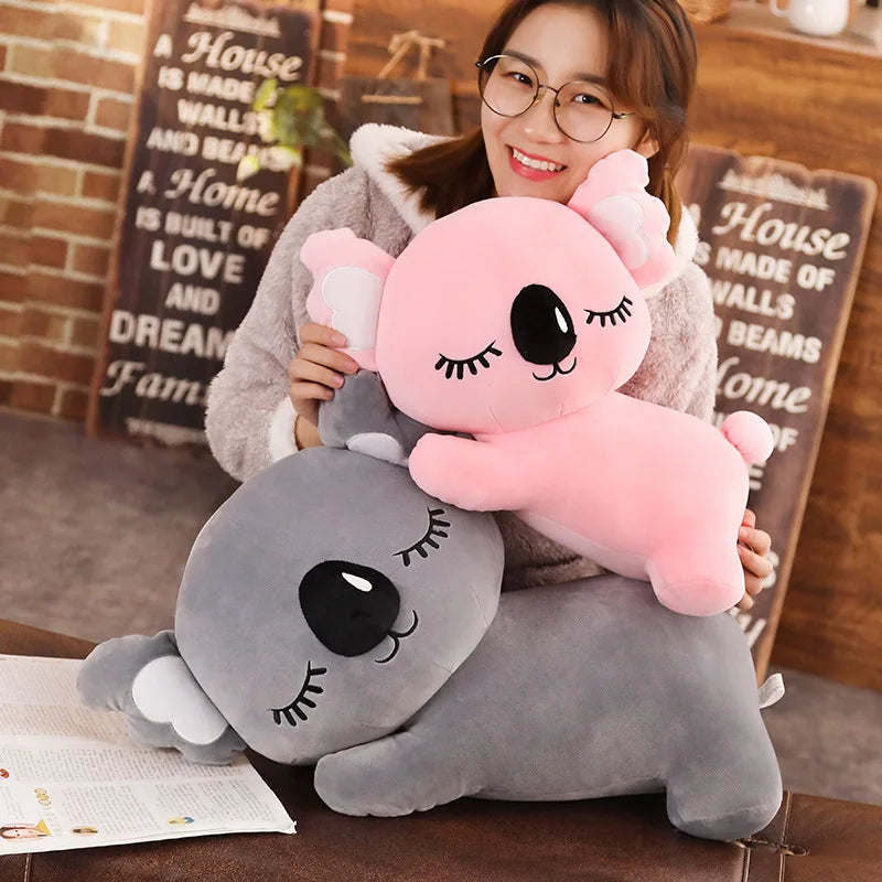 Kawaii Koala Plush Toy - Soft Stuffed Doll for Bed &amp; Sofa