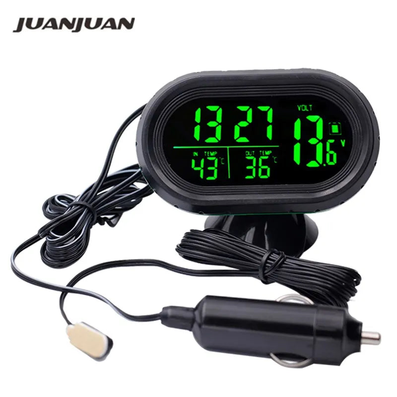 Digital Car Thermometer &ndash; Dual Display Freeze Alert