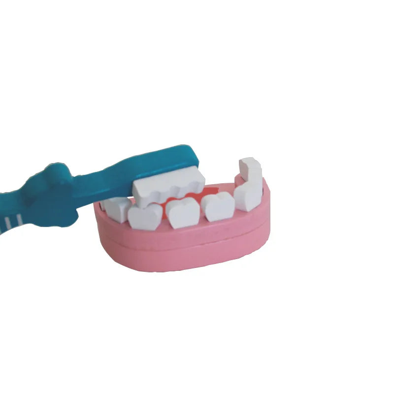 Six Piece Wooden Doctor Play Set For Children Dentist Toys