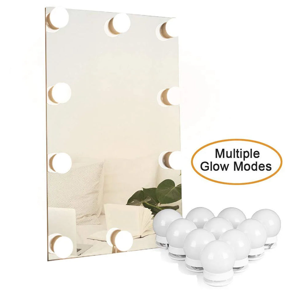 Dimmable LED Vanity Light For Makeup Mirror With 3 Colors USB Powered