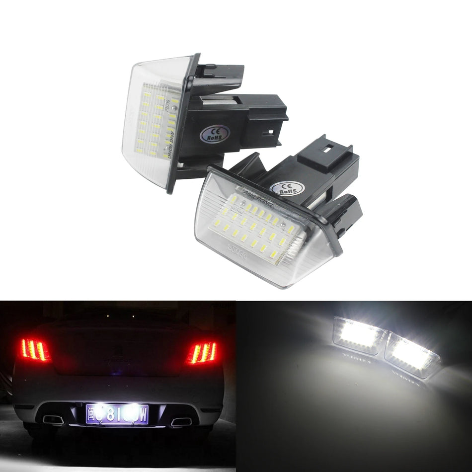 Canbus Led Plaka Işık Ampulleri Peugeot Citroen 206 307 C3 C4 için