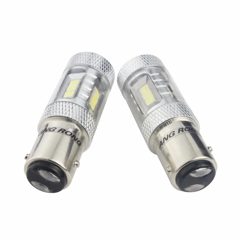 Lumière de position latérale LED Angrong Universelle 566 P21/4W BAZ15d, 2 Pack