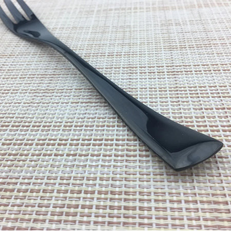 KNGZI 4 Pcs Mirror Black Fish Fork Set &ndash; Premium 18/10 Stainless Steel Quality