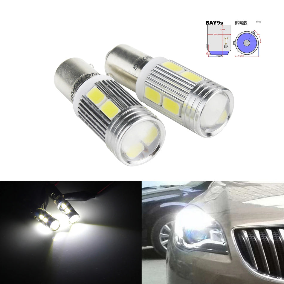 Luce di Retromarcia LED Universale H21W BAY9S, 10-SMD, 6000K Bianco Xenon