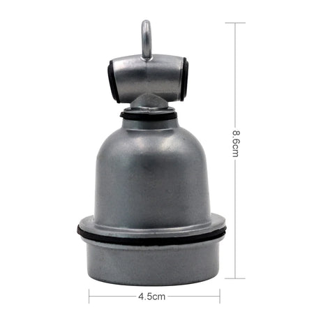 220V Pet Heating Lamp Holder &ndash; Ceramic Construction GRAY / Ceramic lamp head