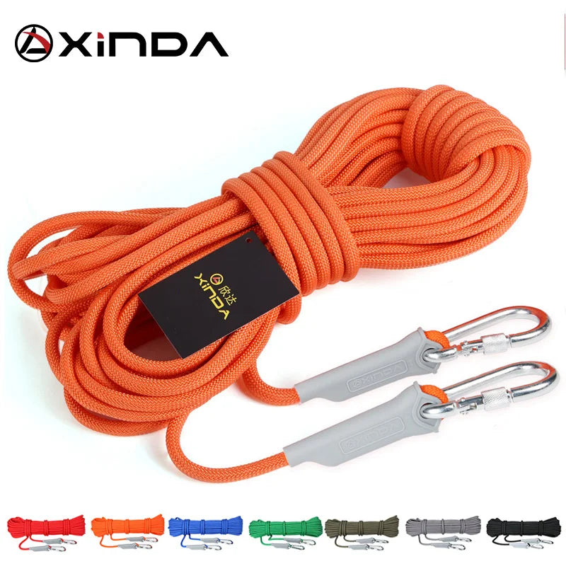 XINDA 10mm Polyester Outdoor Safety Rope for Hiking and Camping