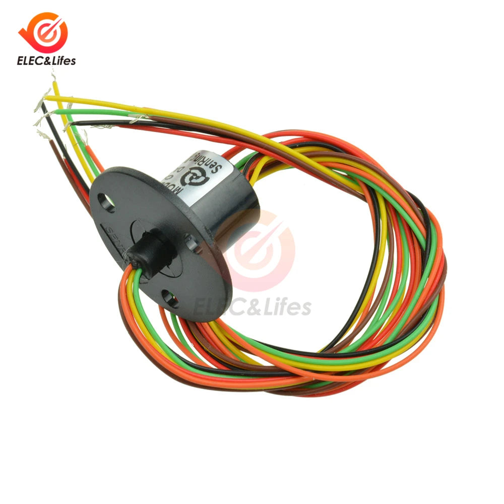 6 Wire Capsule Slip Ring - AC 220V 240V Compatible Version