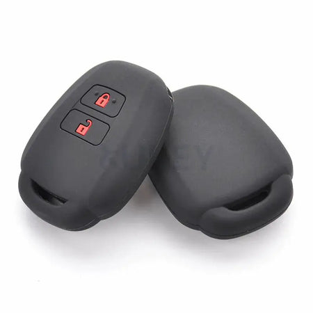 Silicone Car Key Case For Toyota Aqua Ractis Vitz RAV4 HiAce Land Cruiser Cover Keyless Remote Fob Shell Jacket Sleeve Protector by InterCyprus Trading Ltd