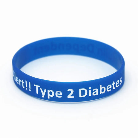 SH060 Diabetic Medical Alert Bracelet - Silicone Wristband