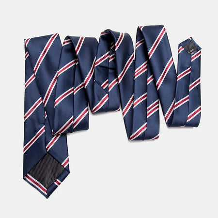 XGVOKH Striped Jacquard Woven Necktie for Men