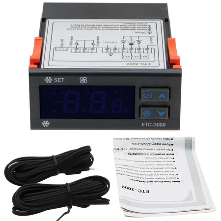 ETC-3000 Temperature Controller &ndash; Dual Sensor Thermostat