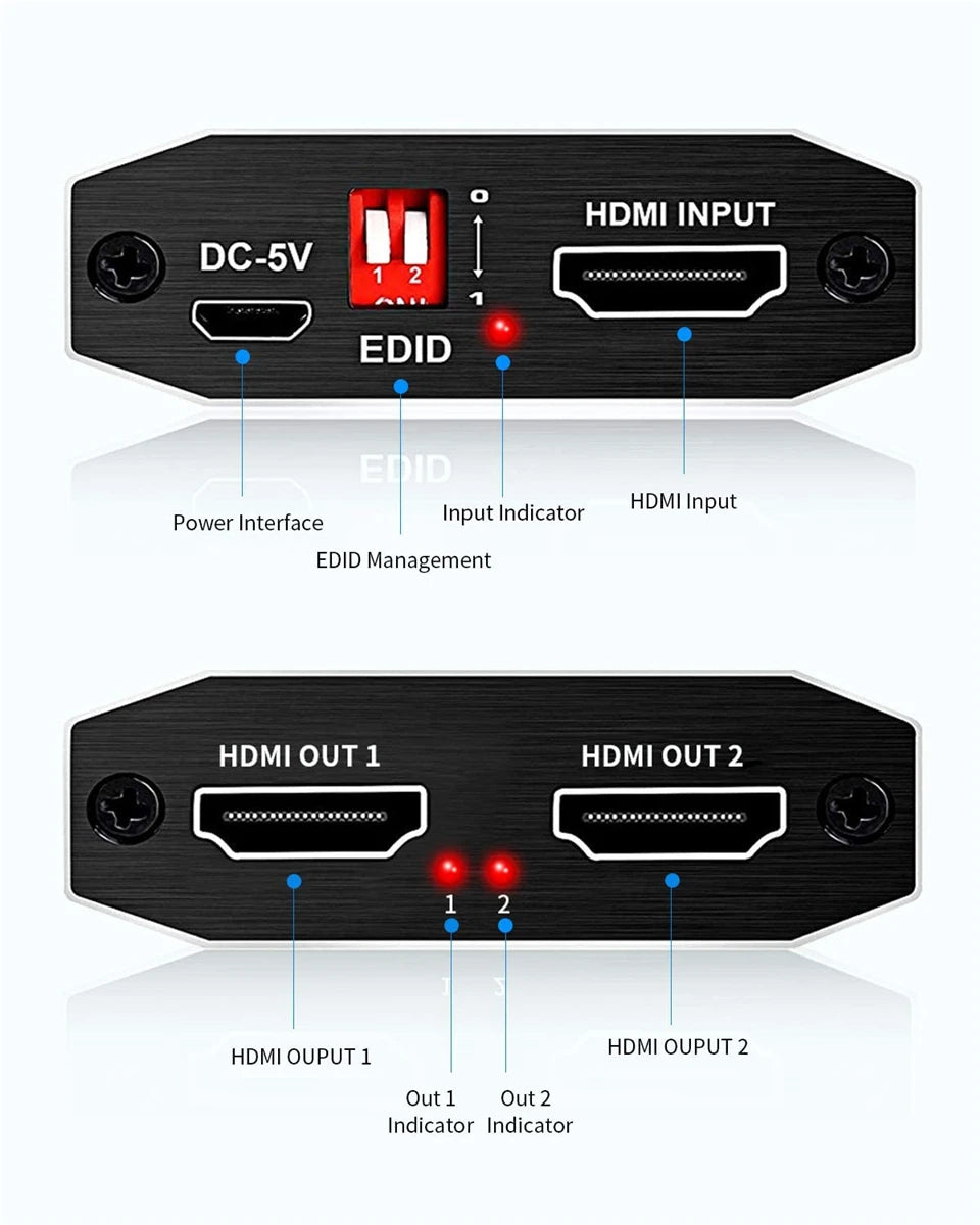ProAV 4K HDMI Splitter 1x2 &ndash; HDCP Two Point Two HDR