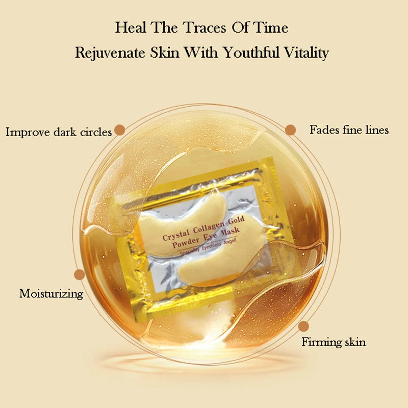 SERSANLOVE Gold Collagen Eye Patches for Dark Circles and Anti-Aging