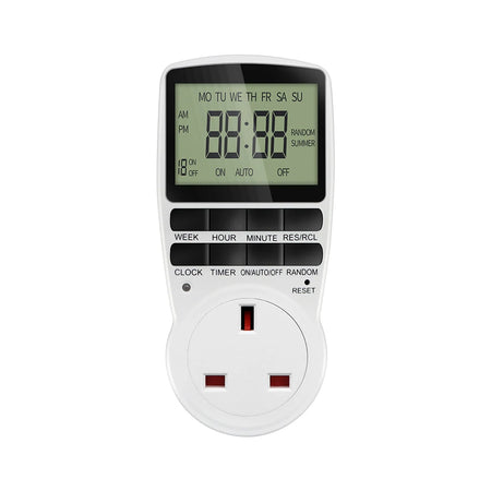 Electronic Timer Switch &ndash; Programmable Timing Socket UK plug