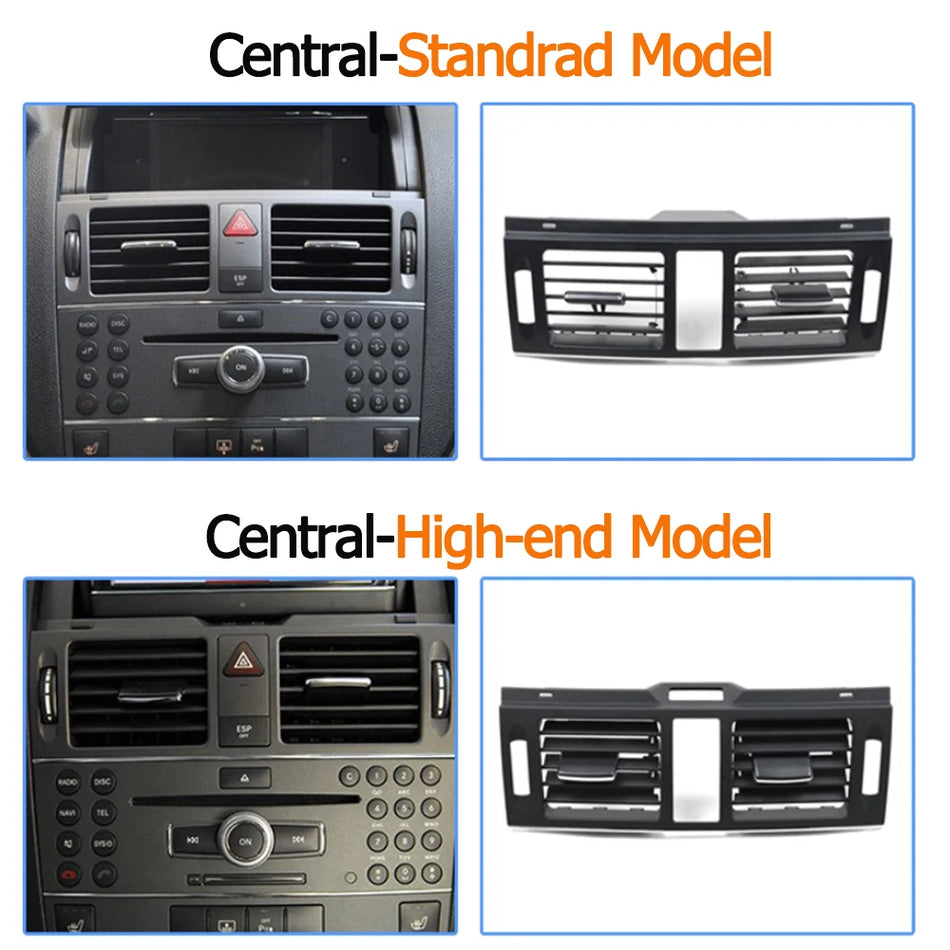Air Conditioning Vent Grille Outlet Upgraded LHD, RHD for Mercedes-Benz W204 C Class PC ABS