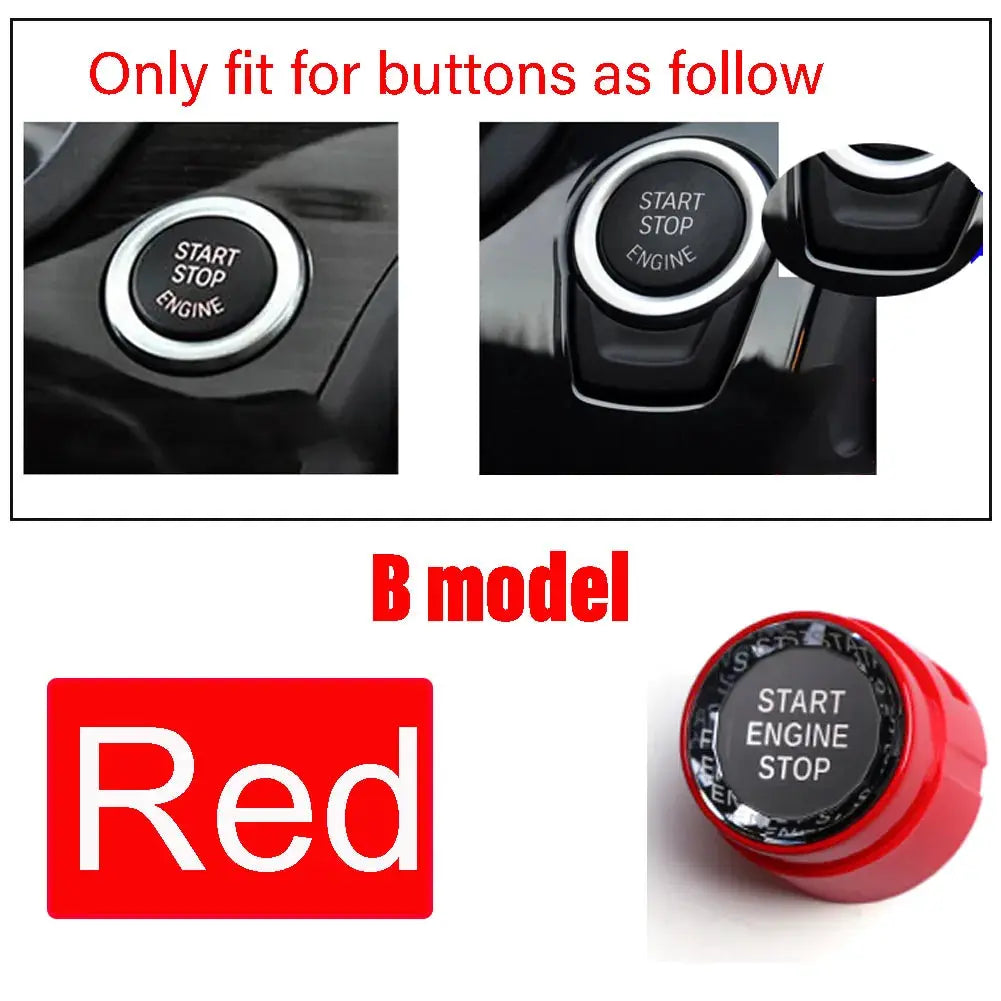 Engine Start Stop Button Sticker Crystal ABS for BMW F20 F30 F10 by InterCyprus Trading Ltd