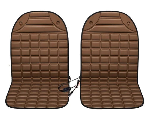 Heated Car Seat Cover - Universal Electric Cushion for Winter 12v coffee 1pair / CHINA