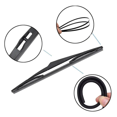 Rear Window WiperWindscreen Wiper Blade Arm Set For Opel Antara 2006 2007 2008 2009 2010 2011 2012 2013 2014 2015 2016 2017 by InterCyprus Trading Ltd