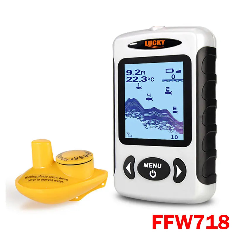 LUCKY Rechargeable Fish Finder FF1108-1CWLA/CT | Wireless Sonar Sensor | 45M Depth FFW718