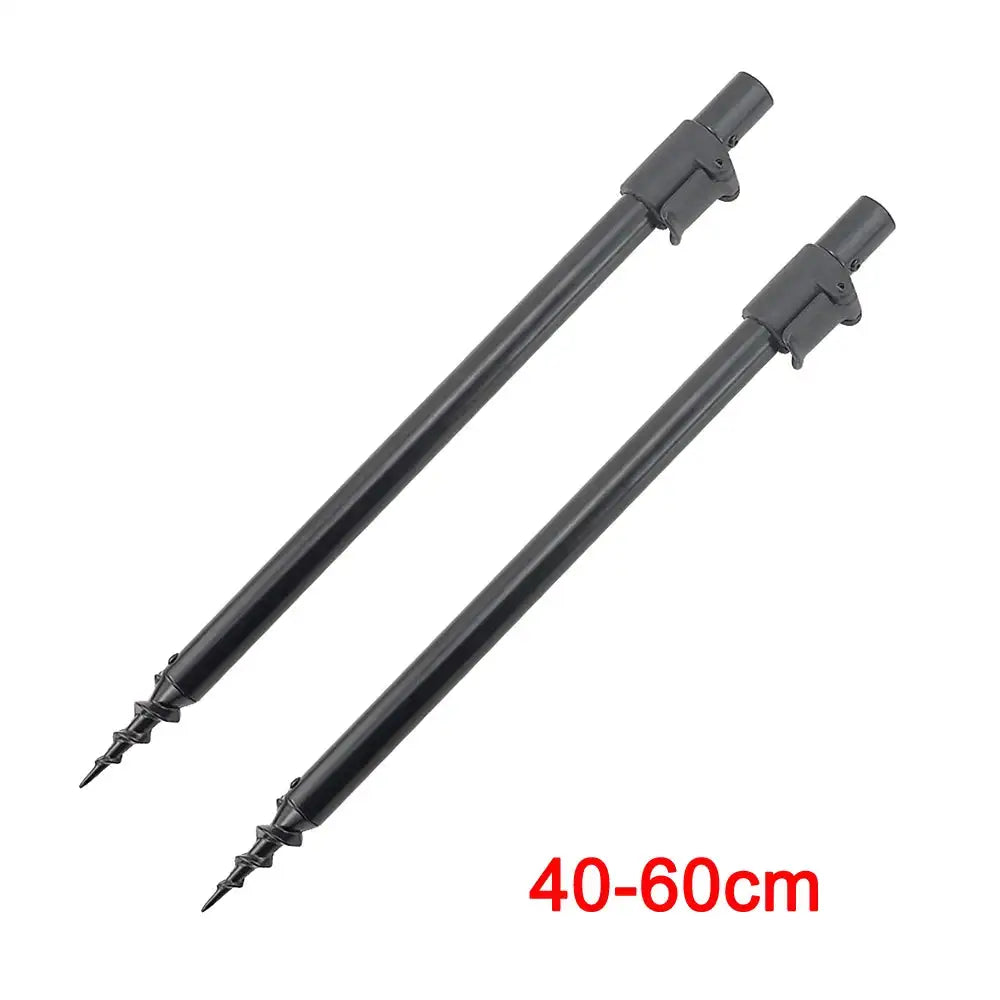 Hirisi 2 Pc Telescopic Aluminium Bank Sticks Carp Fishing 40-60cm