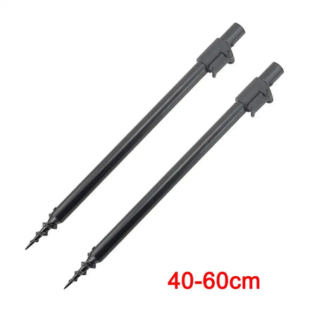 Hirisi 2 Pc Telescopic Aluminium Bank Sticks Carp Fishing 40-60cm