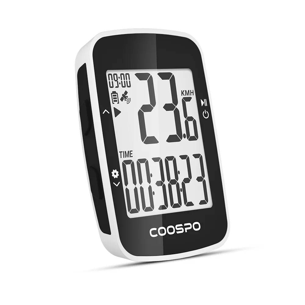 CooSpo BC26 &ndash; Wireless GPS Speedometer with App Sync White
