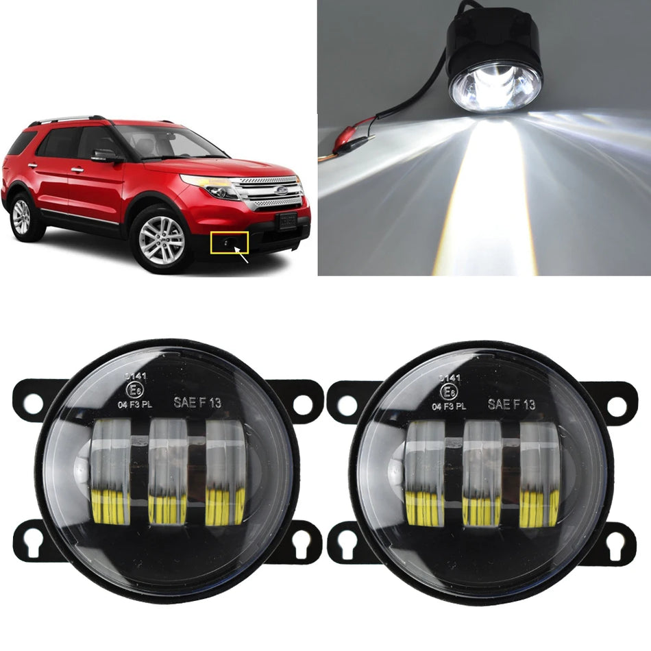 Juego de luces antiniebla LED para Ford Explorer, Ranger, Mustang