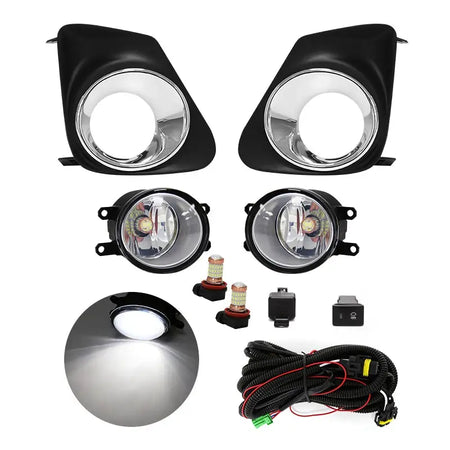For Toyota Corolla Altis 2011 2012 2013 Fog Light Lamp Daytime Running Chrome Wires Switch Relay by InterCyprus Trading Ltd